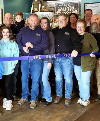The Maple Pig Ribbon Cutting